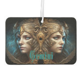 Gemini Zodiac Sign Autolufterfrischer (Rückseite)