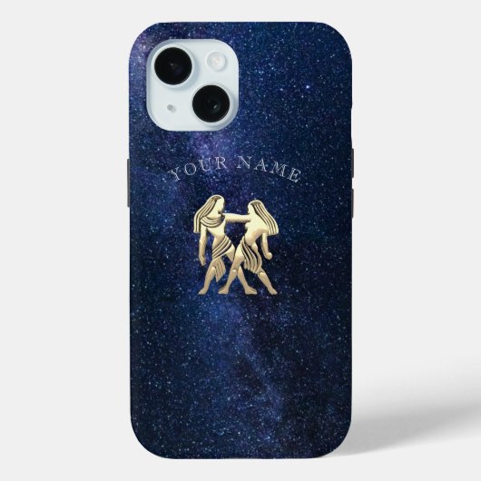 Gemini Zodiac Sign Case-Mate iPhone Hülle (Rückseite)