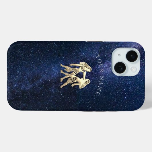 Gemini Zodiac Sign Case-Mate iPhone Hülle (Rückseite (Horizontal))