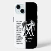 Gemini Zodiac Sign Case-Mate iPhone Hülle (Rückseite)