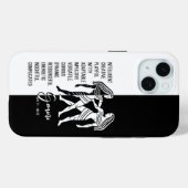 Gemini Zodiac Sign Case-Mate iPhone Hülle (Rückseite (Horizontal))