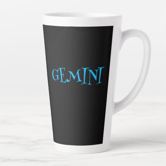 GEMINI ZODIAC SIGN COFFEE Latte Tasse (Rechts)