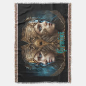 Gemini Zodiac Sign Decke (Vorderseite Vertikal)