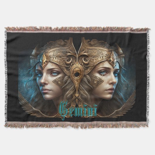 Gemini Zodiac Sign Decke (Vorderseite)