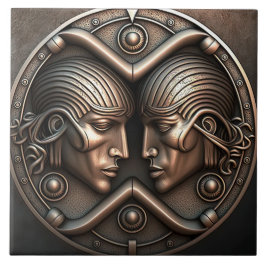 Gemini Zodiac Sign Gemini Horoskop Keramik Tile Fliese