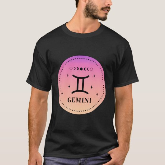 Gemini Zodiac Sign Gemini T-Shirt (Vorderseite)