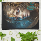 Gemini Zodiac Sign Geschirrtuch (Gefaltet)