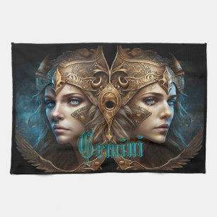 Gemini Zodiac Sign Geschirrtuch