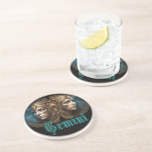 Gemini Zodiac Sign Getränkeuntersetzer (Seite)