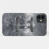 Gemini Zodiac Sign Grunge gestörtes Silber Case-Mate iPhone Hülle (Rückseite (Horizontal))