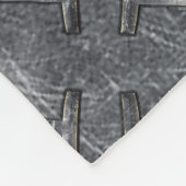 Gemini Zodiac Sign Grunge gestörtes Silber Fleecedecke (Ecke)