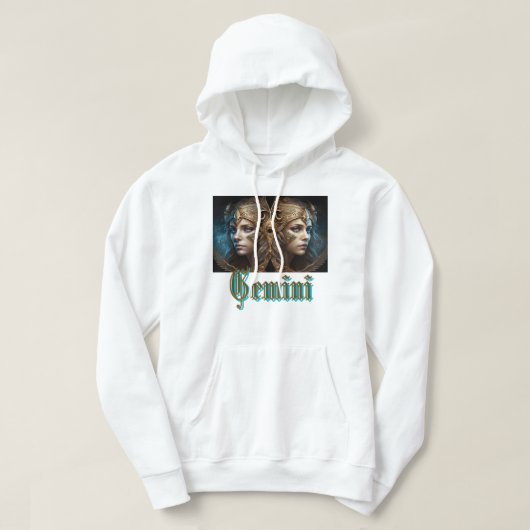 Gemini Zodiac Sign Hoodie (Design vorne)