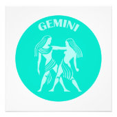 Gemini, Zodiac Sign, Horoscope, Astrology Fotodruck (Vorne)