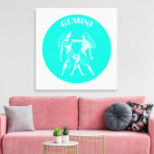 Gemini, Zodiac Sign, Horoscope, Astrology Leinwanddruck (Insitu (Wohnzimmer))