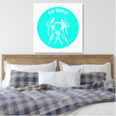 Gemini, Zodiac Sign, Horoscope, Astrology Leinwanddruck (Insitu (Schlafzimmer))