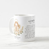 Gemini Zodiac Sign Horoscope Personalized Gift Kaffeetasse (Vorderseite Links)