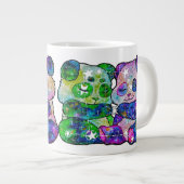 Gemini Zodiac Sign Jumbo-Tasse (Vorderseite Rechts)