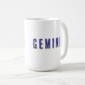 Gemini Zodiac Sign Kaffeetasse (VorderseiteRechts)