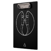 Gemini Zodiac Sign Klemmbrett (Links)