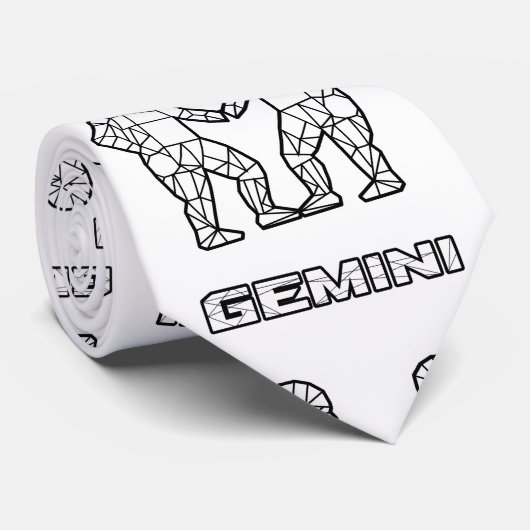 Gemini Zodiac Sign Krawatte (Gerollt)