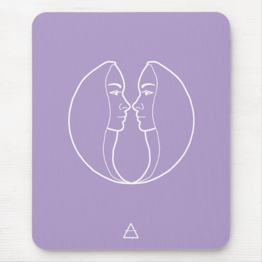 Gemini Zodiac Sign - Mousepad (Vorne)