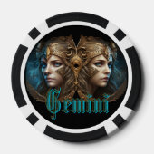 Gemini Zodiac Sign Pokerchips (Rückseite)