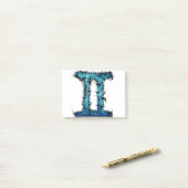 Gemini Zodiac Sign Post-it Klebezettel (Auf Schreibtisch)