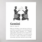 Gemini Zodiac Sign Poster (Vorne)