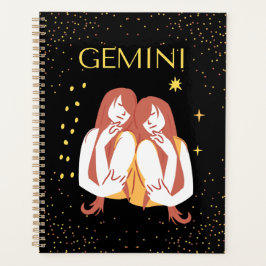 Gemini Zodiac Sign&Quote Modern Elegantes Geschenk Planer