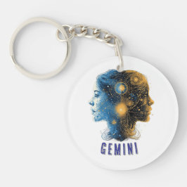 Gemini Zodiac Sign Schlüsselanhänger