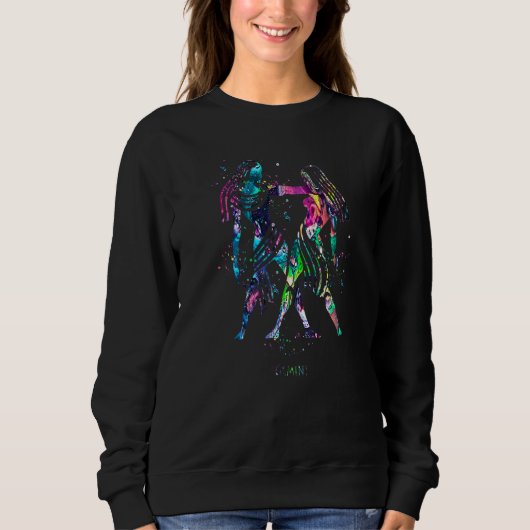 Gemini Zodiac Sign Sweatshirt (Vorderseite)