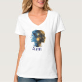 Gemini Zodiac Sign T-Shirt (Vorderseite)