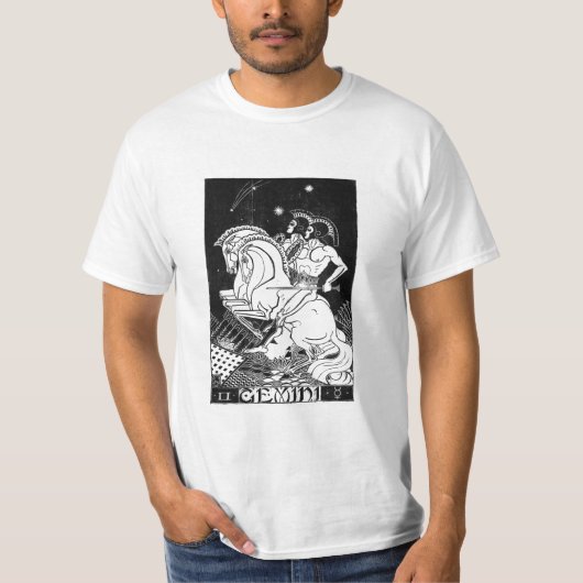 Gemini Zodiac Sign T-Shirt (Vorderseite)