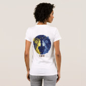 Gemini Zodiac Sign T-Shirt (Schwarz voll)
