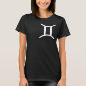 Gemini Zodiac Sign T - Shirt - Astrologisches Desi (Vorderseite)