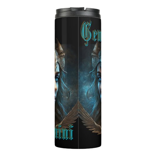 Gemini Zodiac Sign Thermosbecher (Rückseite)