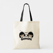 Gemini Zodiac Sign Twins Girls Kinder Tragetasche (Rückseite)