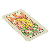 Gemini Zodiac Signa Abstrakte Kunst Vintag Magnet (Rechte Seite)