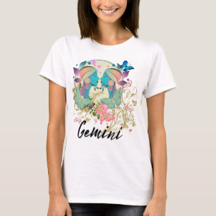 Gemini Zodiac Signature Horoskop Astrologie Frauen T-Shirt