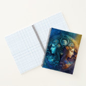 Gemini Zodiac Signature Watercolor Design Notizblock (Innenseite)