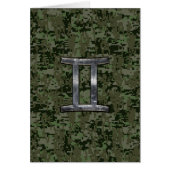 Gemini Zodiac signiert grüne digitale Camouflage (Vorne)