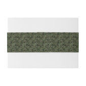 Gemini Zodiac signiert grüne digitale Camouflage Einladungsbanderole (Rückseitenbeispiel)