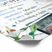 Gemini Zodiac Star Sing Y2K White 4:5 Poster (Ecke)