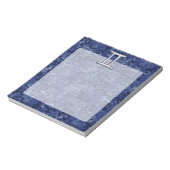 Gemini Zodiac Symbol Blue Digital Camouflage Notizblock (Rotiert)