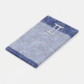 Gemini Zodiac Symbol Blue Digital Camouflage Post-it Klebezettel (angewinkelt)