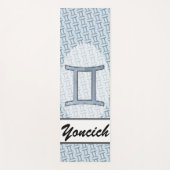 Gemini Zodiac Symbol Element von Kenneth Yoncich Yogamatte (Vorderseite)