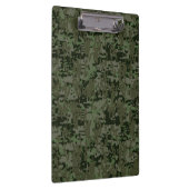 Gemini Zodiac Symbol on Green Digital Camo Klemmbrett (Rechts)