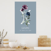 Gemini Zodiac Symbol Poster (Küche)