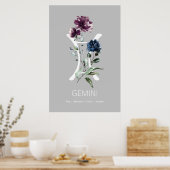 Gemini Zodiac Symbol Poster (Küche)