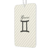Gemini Zodiac Symbol Standard von Kenneth Yoncich Autolufterfrischer (Links)